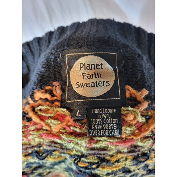 Planet Earth Sweaters Size Large Full Size Cardigan Sweater Olive Green - Picture 6 of 6